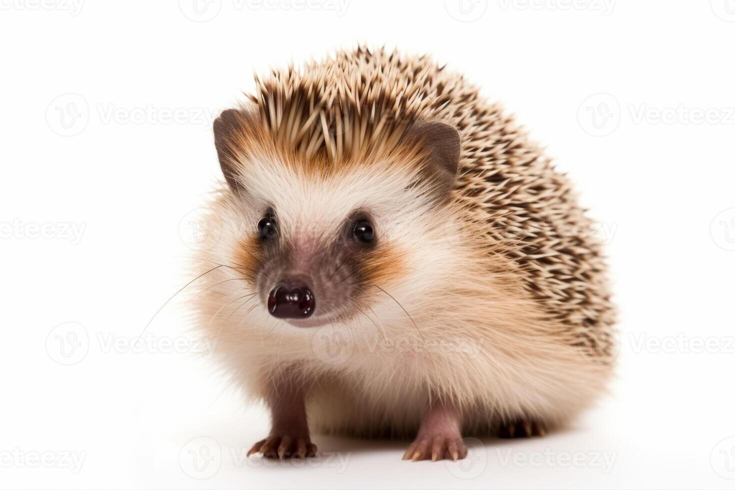 AI generated hedgehog  isolated on white background photo