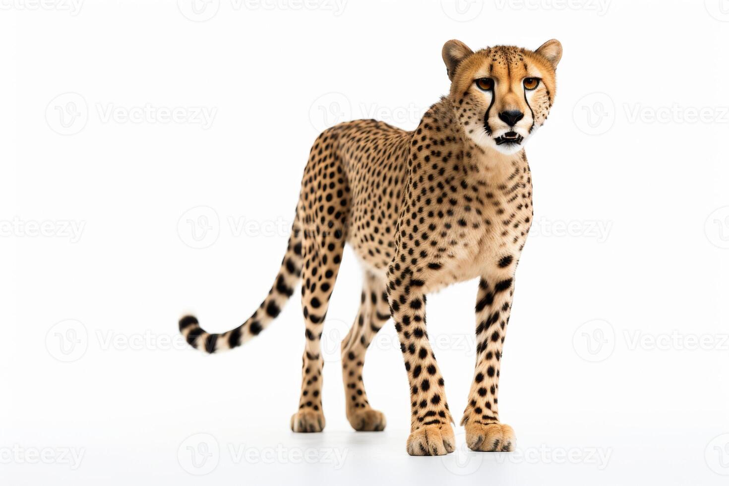 AI generated cheetah illustration clipart photo