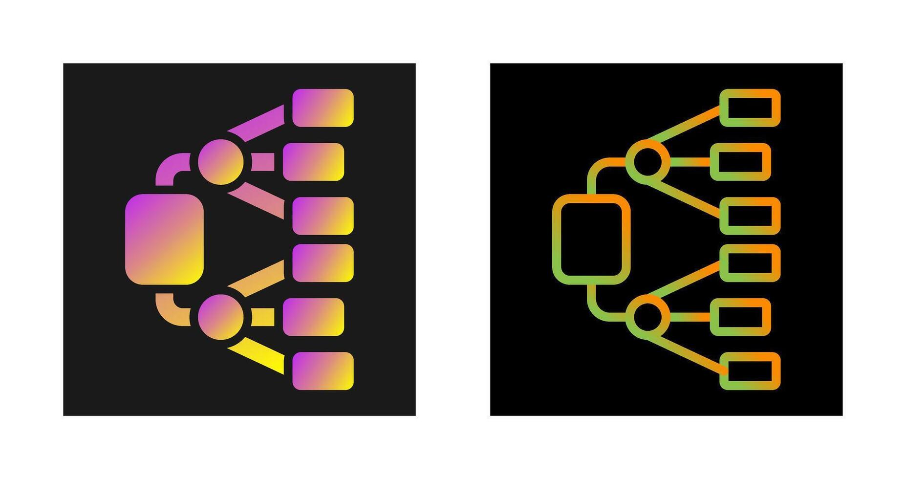 Network Diagram Vector Icon
