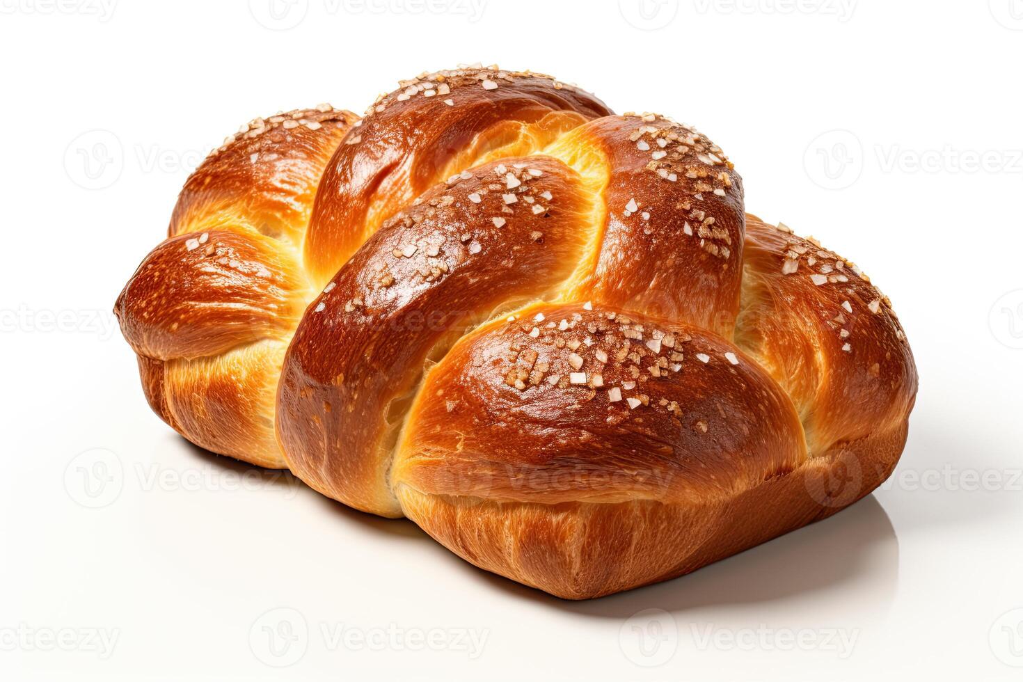 AI generated pretzel bread closeup photo