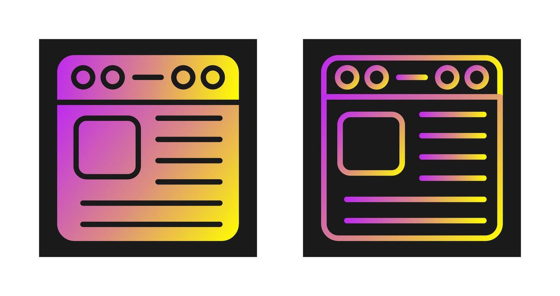 Browser Vector Icon