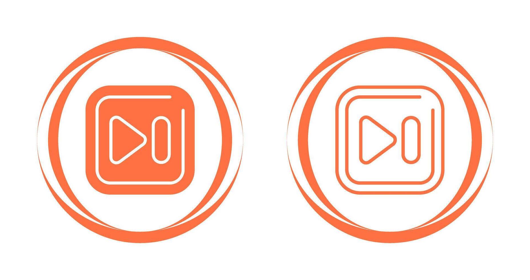 Next Track Square Vector Icon