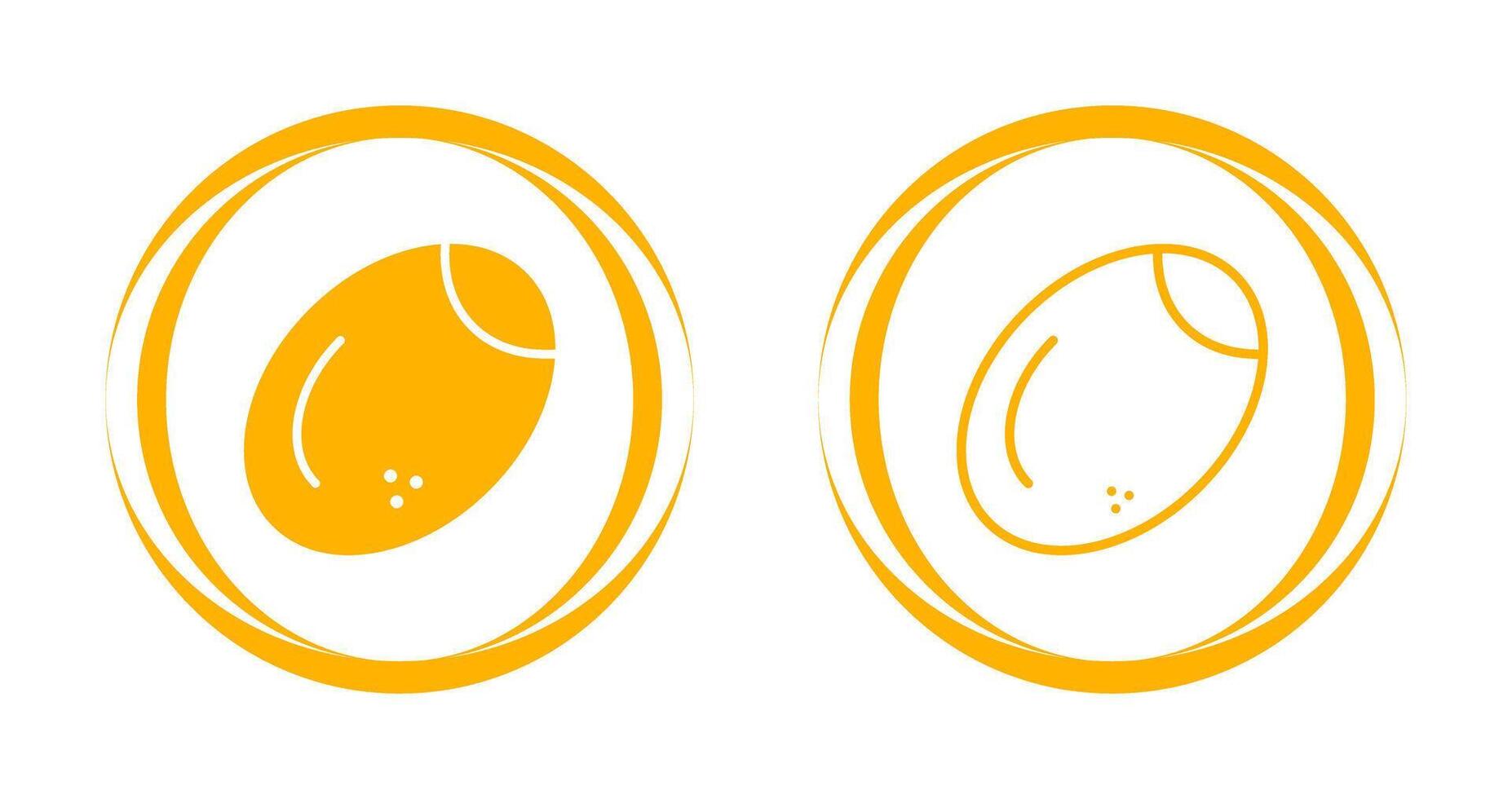 aceituna vector icono