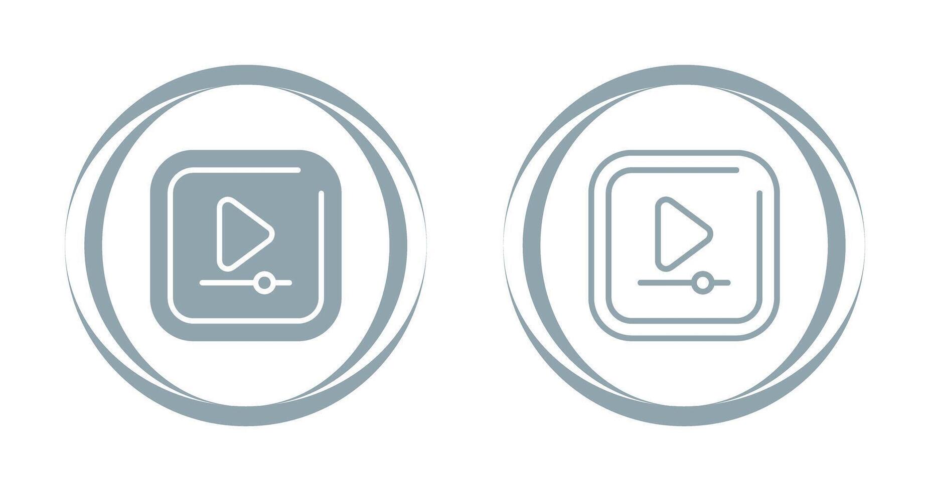 Video Play Square Vector Icon