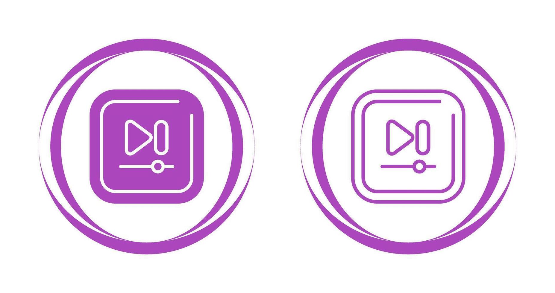 Video Next Track Square Vector icon