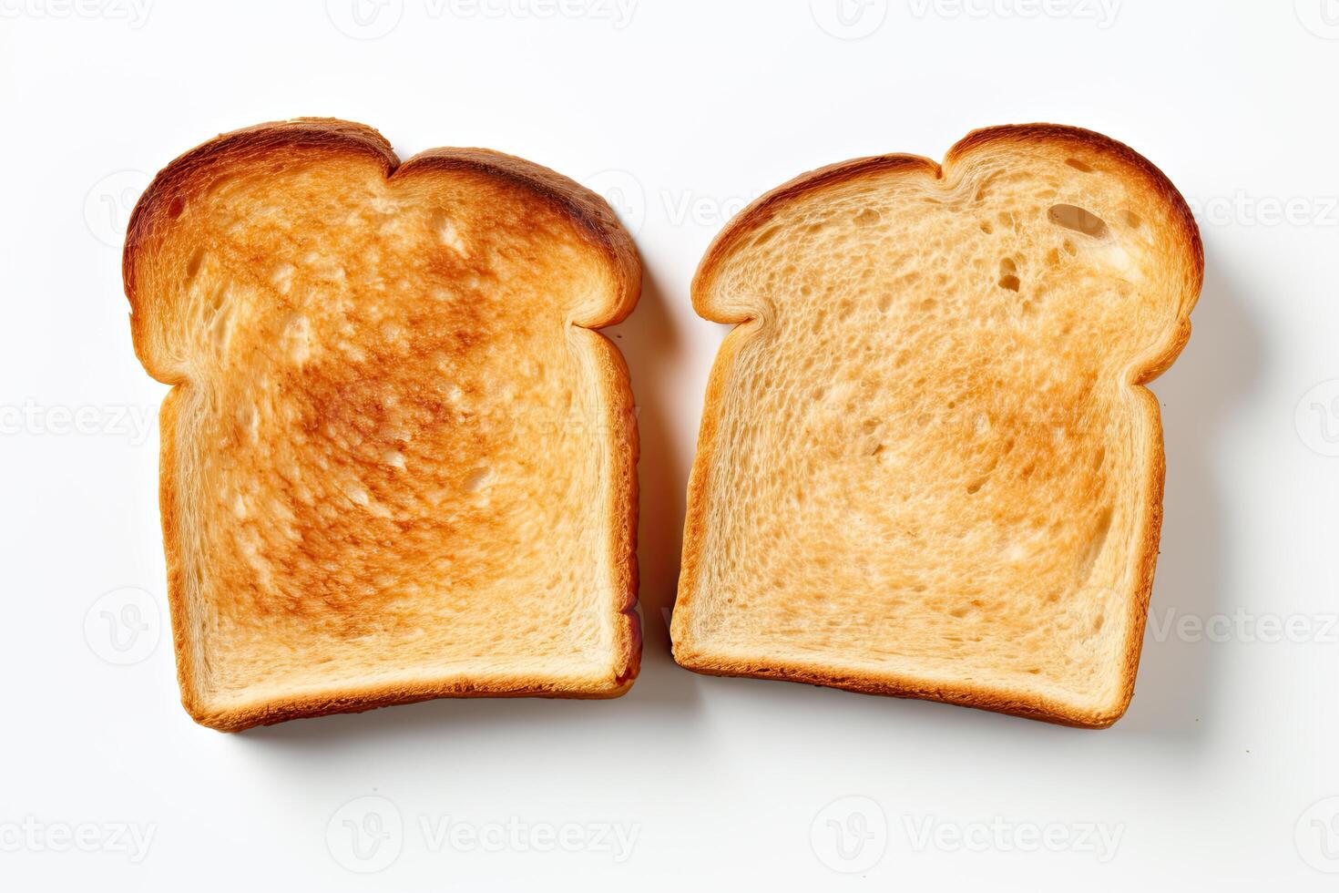 AI generated Toast bread closeup photo