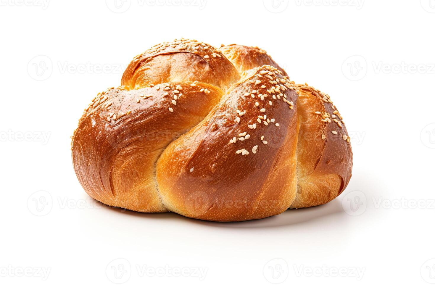 AI generated pretzel bread closeup photo