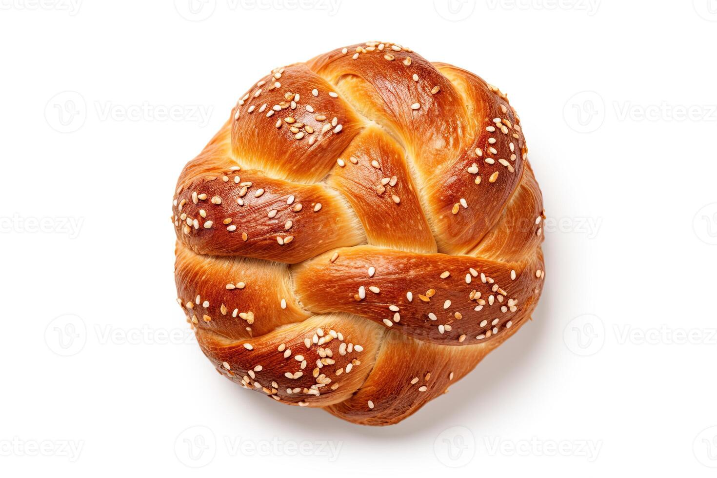 AI generated pretzel bread closeup photo