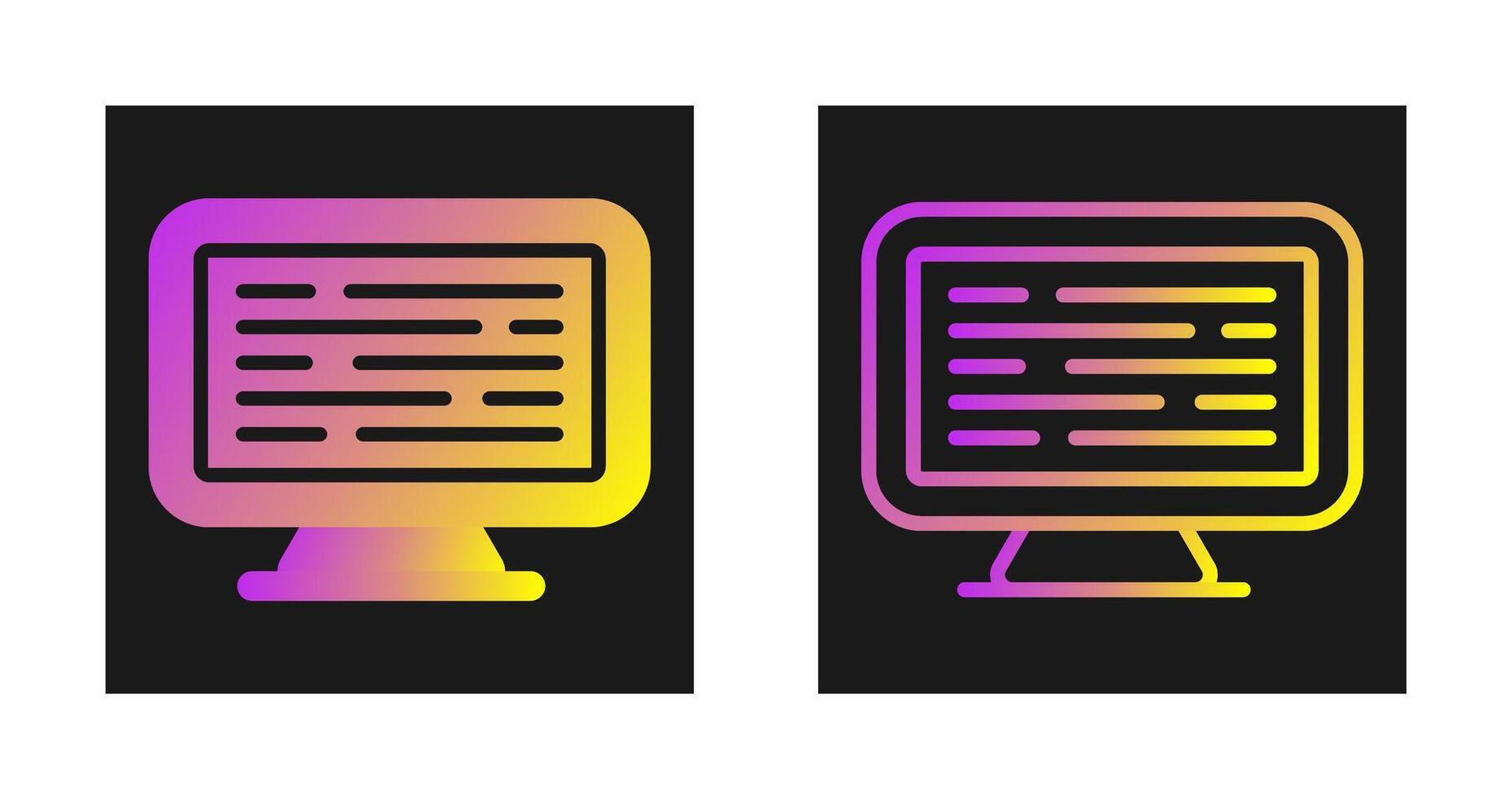 Computer Vector Icon