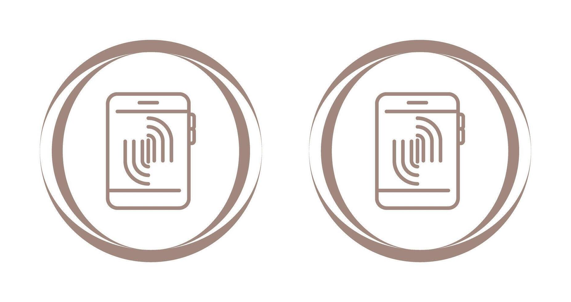 Fingerprint Scanning Vector Icon