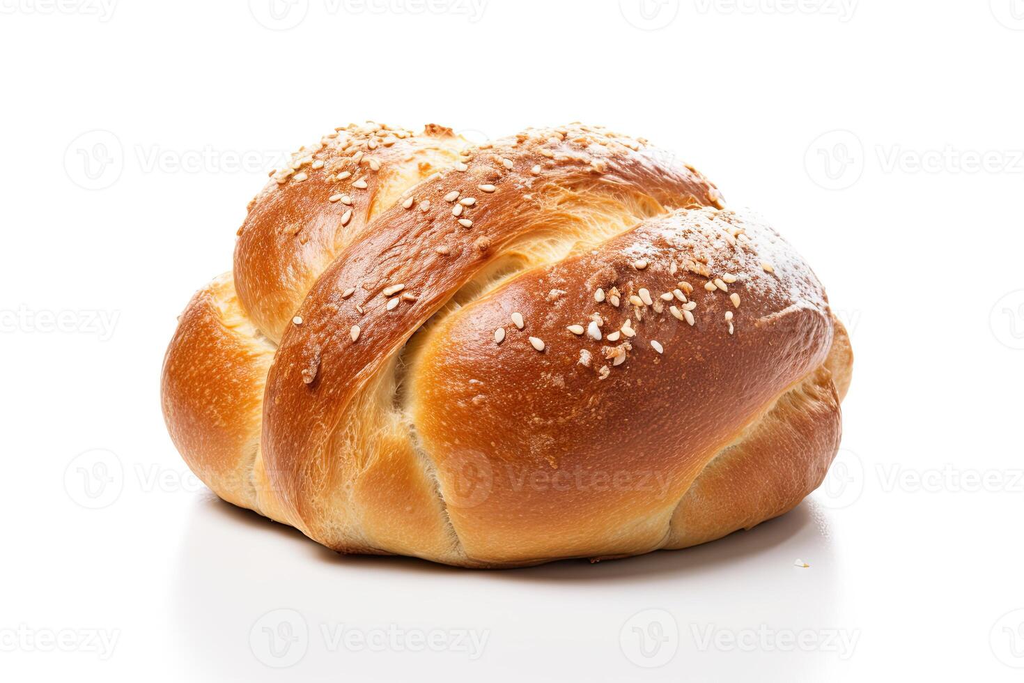 AI generated pretzel bread closeup photo