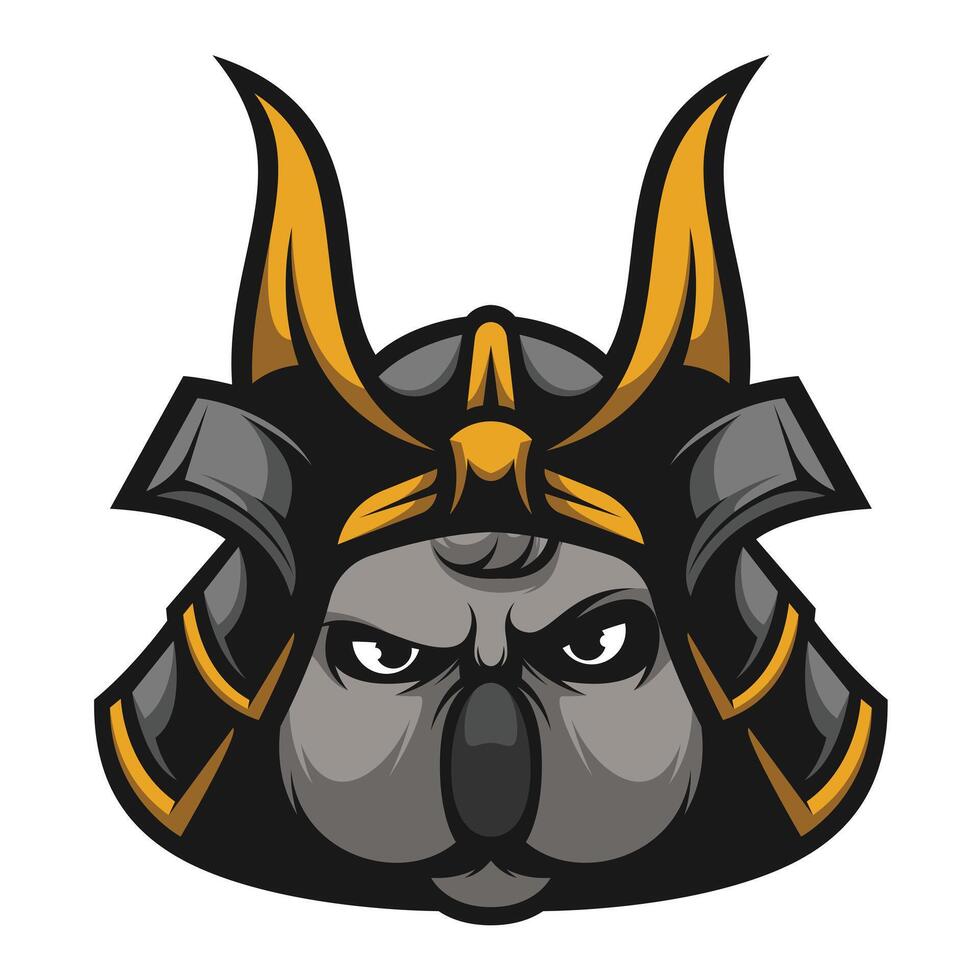 Koala Samurai Mascot vector