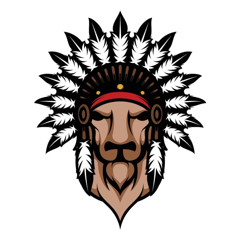 Buffalo Apache Design vector