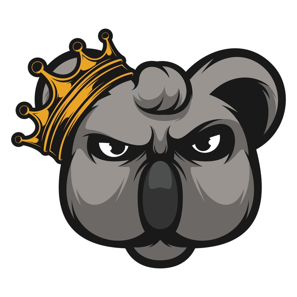 Koala King Mascot vector