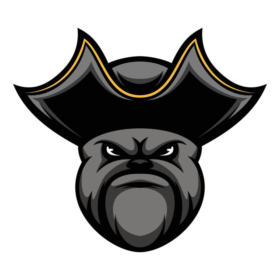 Bulldog Pirates Design vector