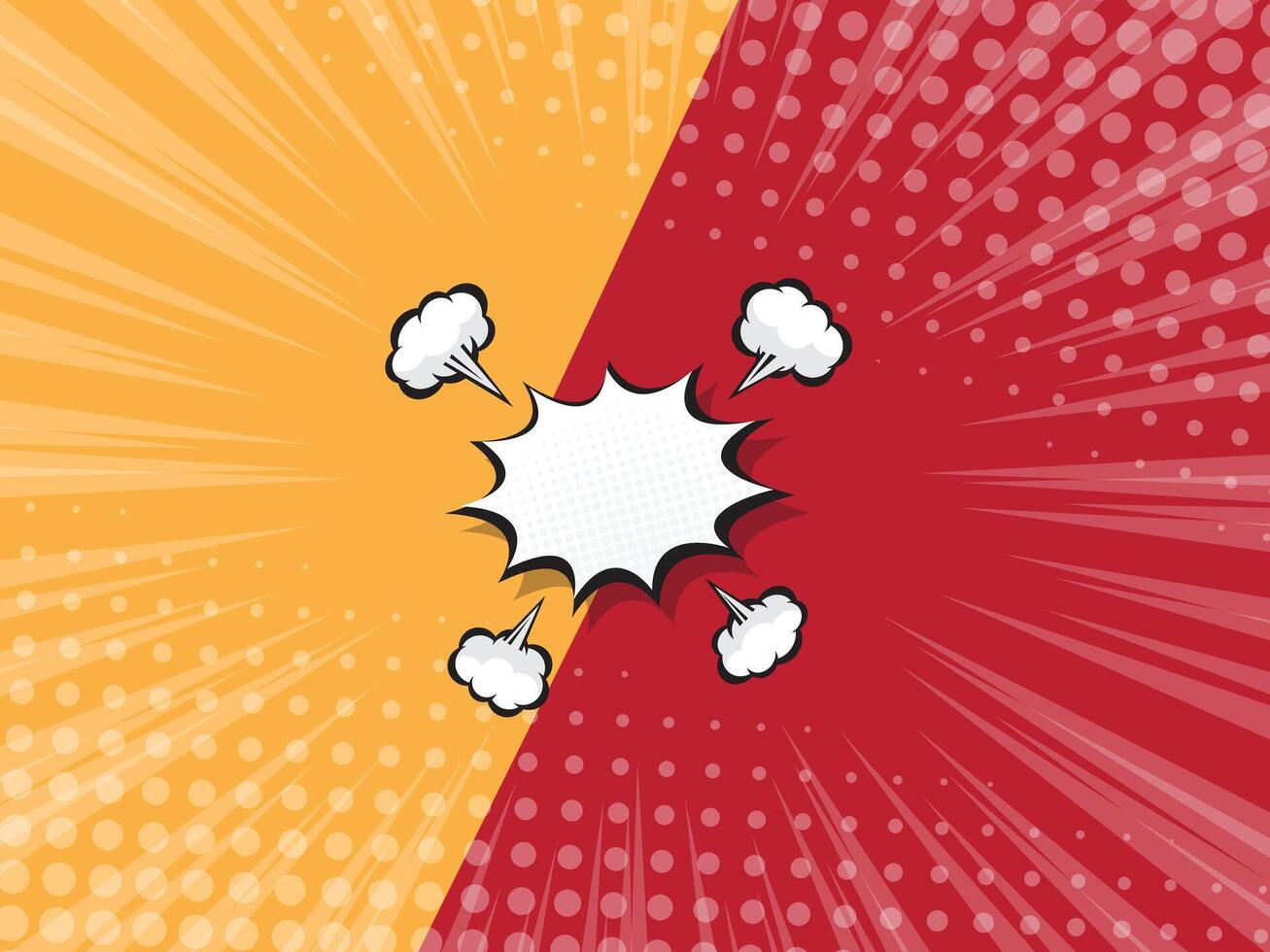 abstract comic book, pop art vs, versus, duel cartoon  with speech bubble background vector