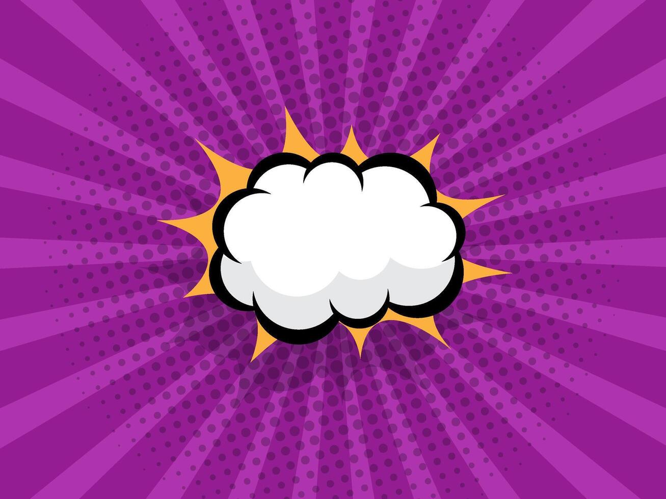abstract comic book, pop art cartoon background with blank speech bubble vector