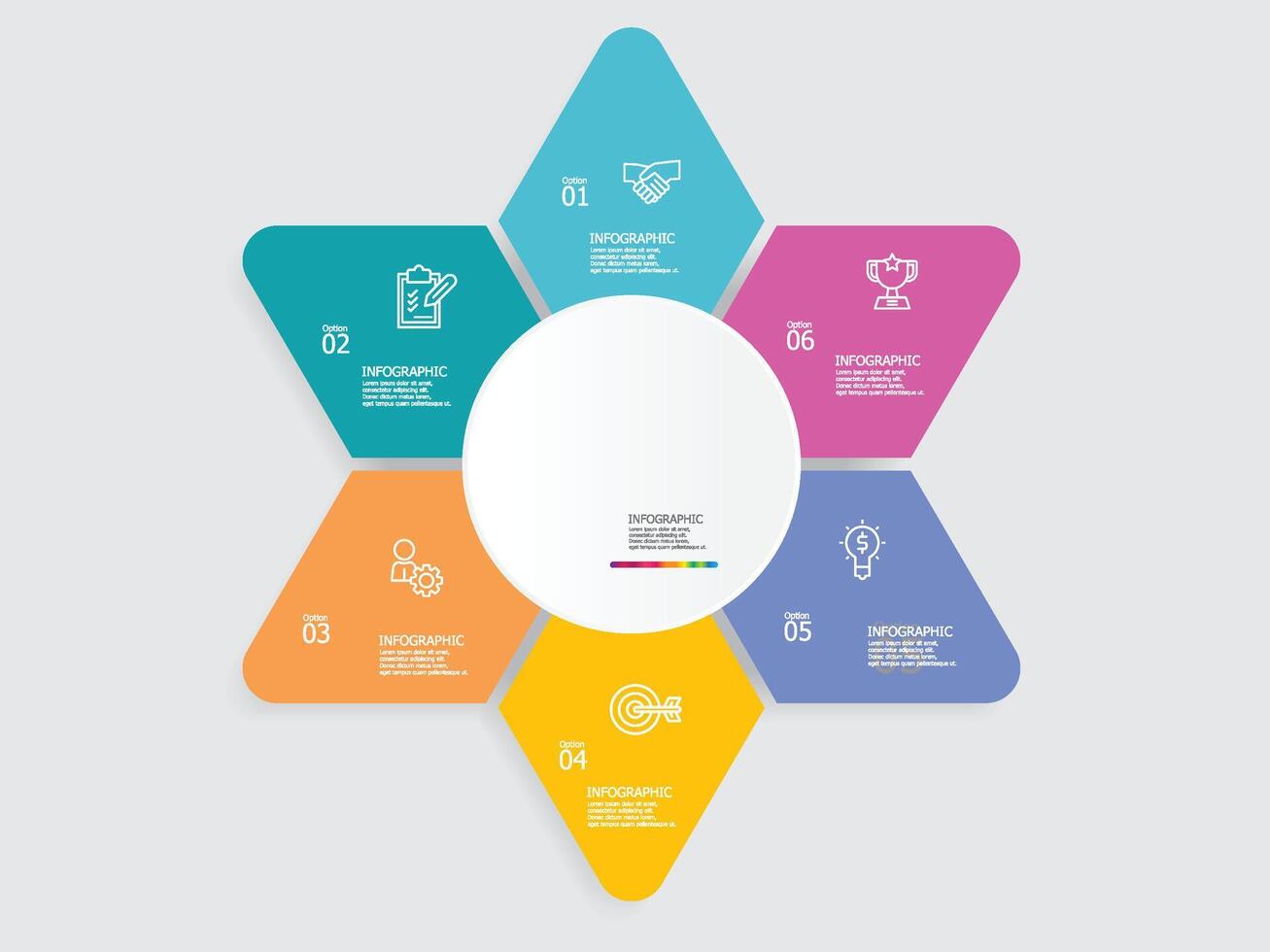 abstract steps timeline infographic element report background vector