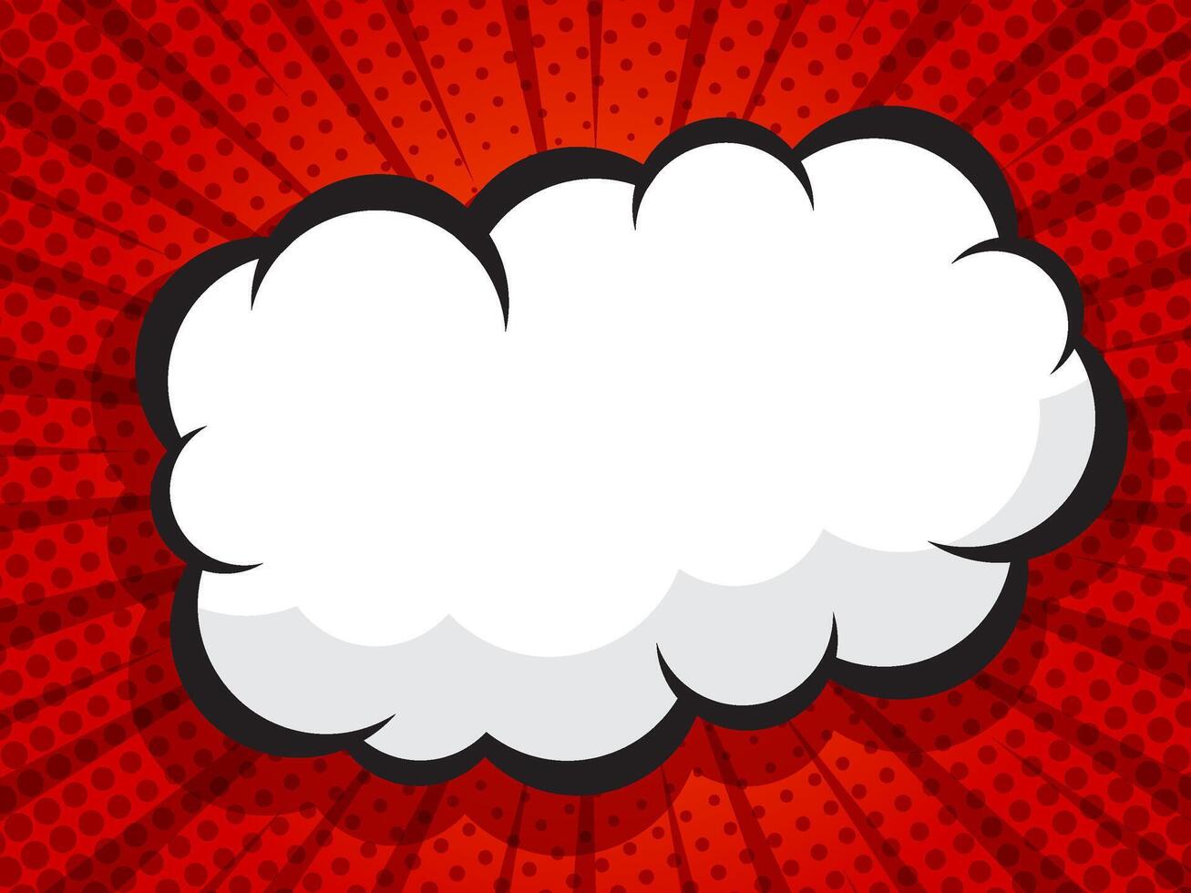 abstract comic book, pop art cartoon background with blank speech bubble vector