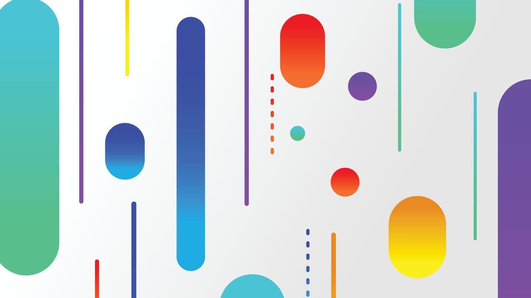 Abstract minimal geometric shape background with gradient vector