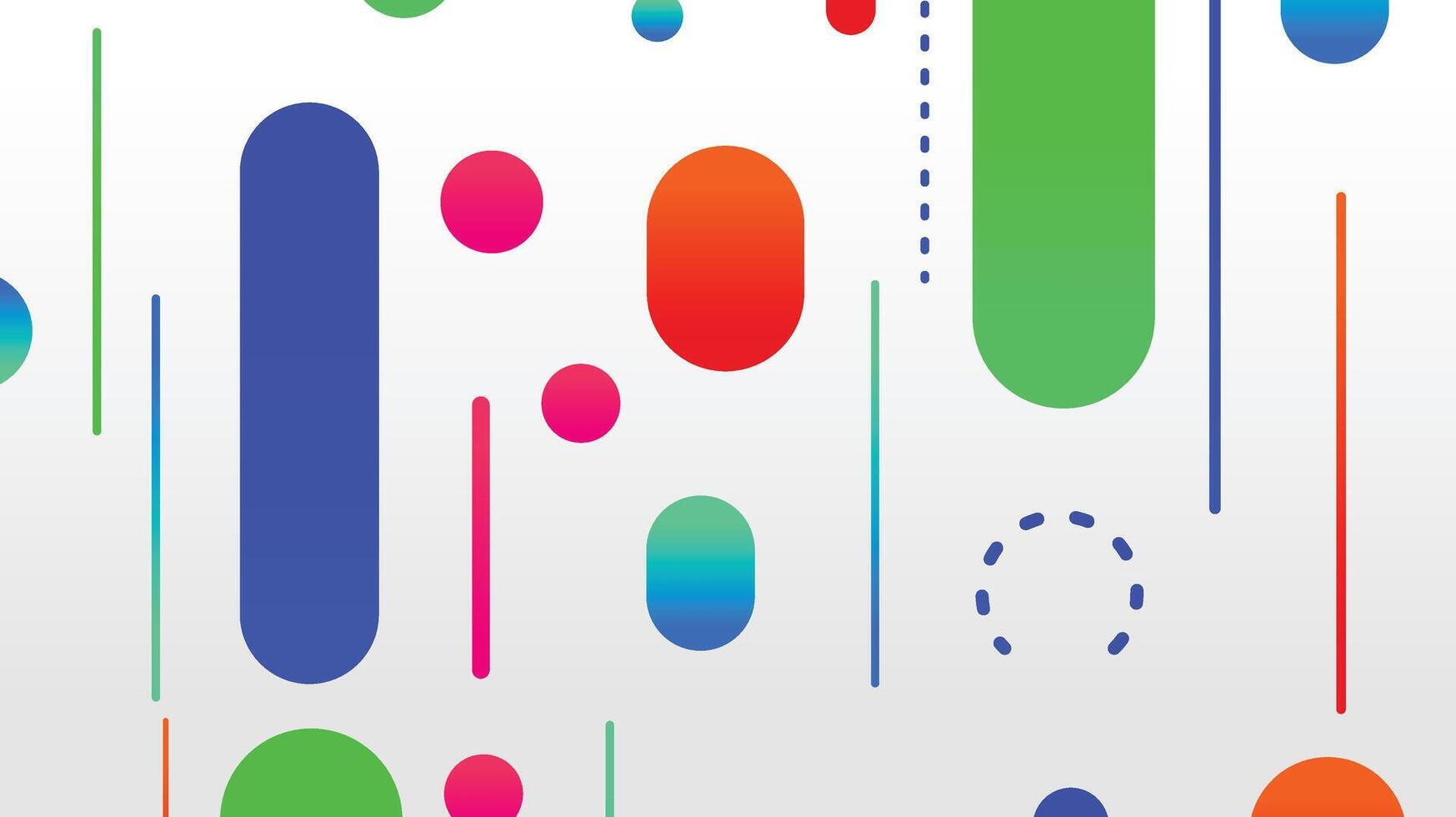 Abstract minimal geometric shape background with gradient vector