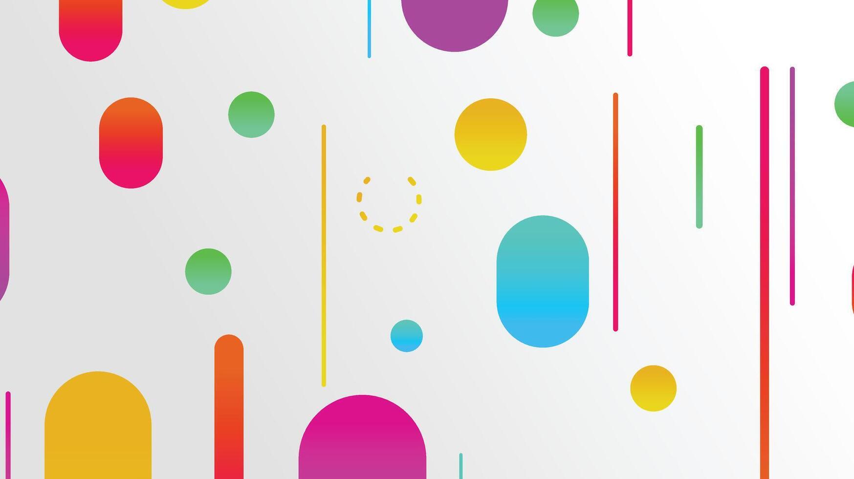 Abstract minimal geometric shape background with gradient vector