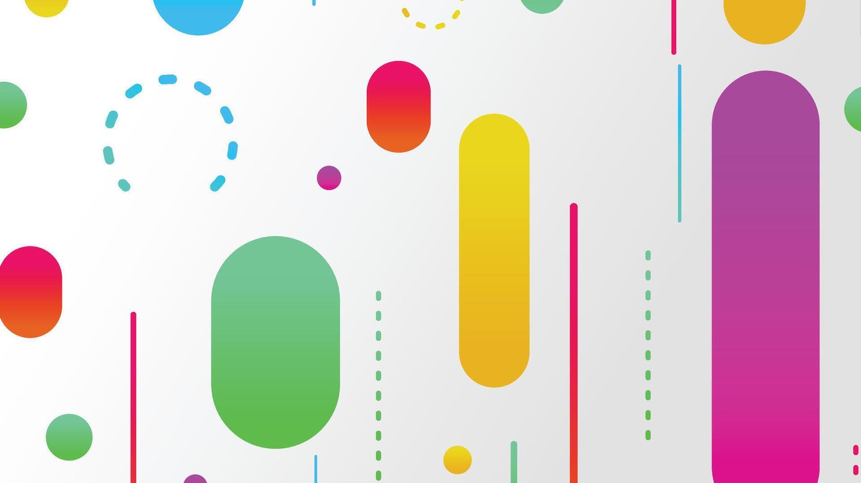 Abstract minimal geometric shape background with gradient vector