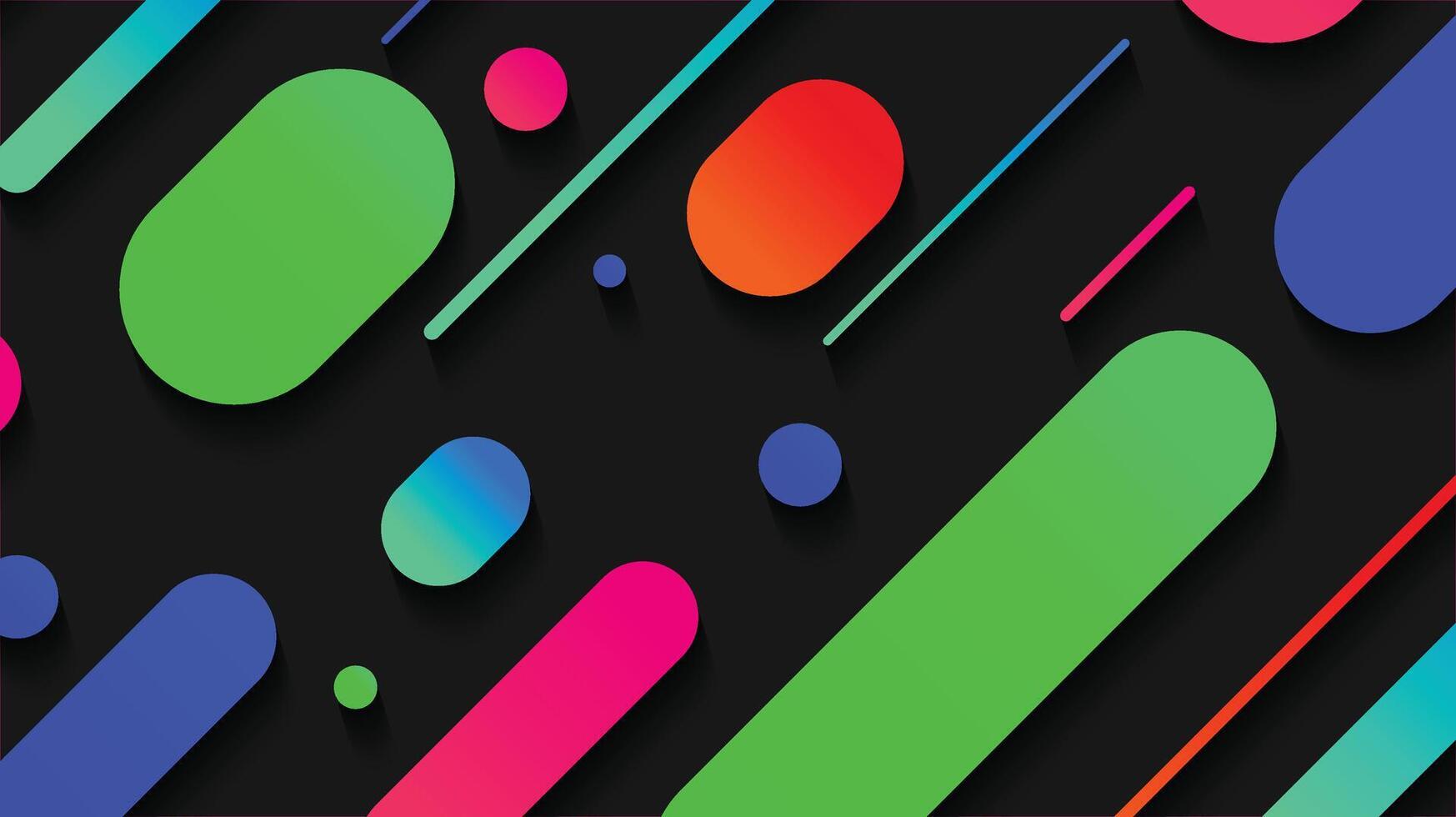 Abstract minimal geometric shape background with gradient vector