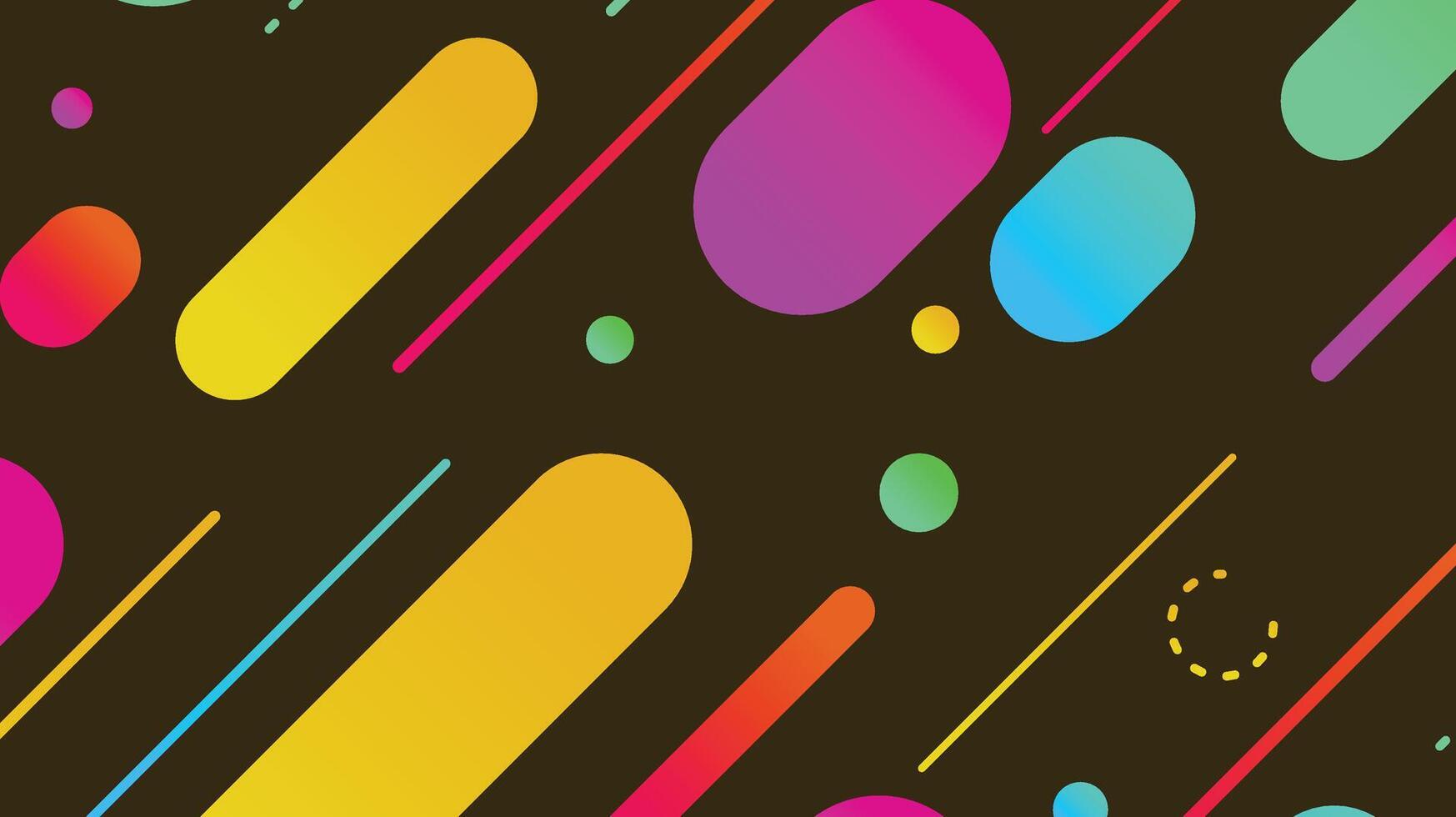 Abstract minimal geometric shape background with gradient vector