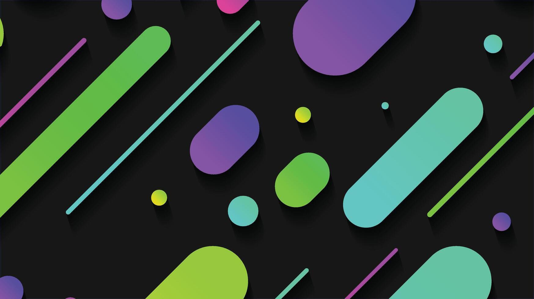 Abstract minimal geometric shape background with gradient vector