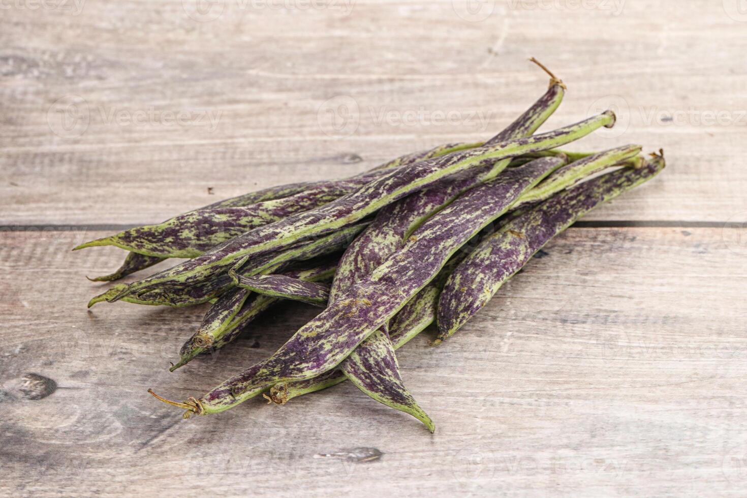 Raw green bean string heap photo