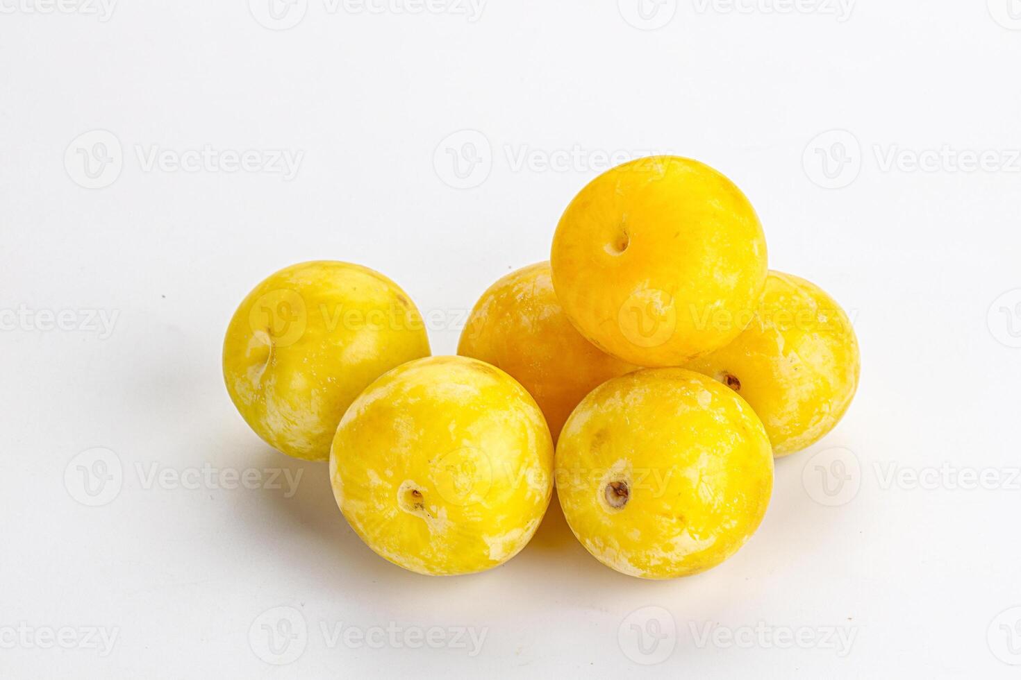 Yellow sweet plum heap fruit photo