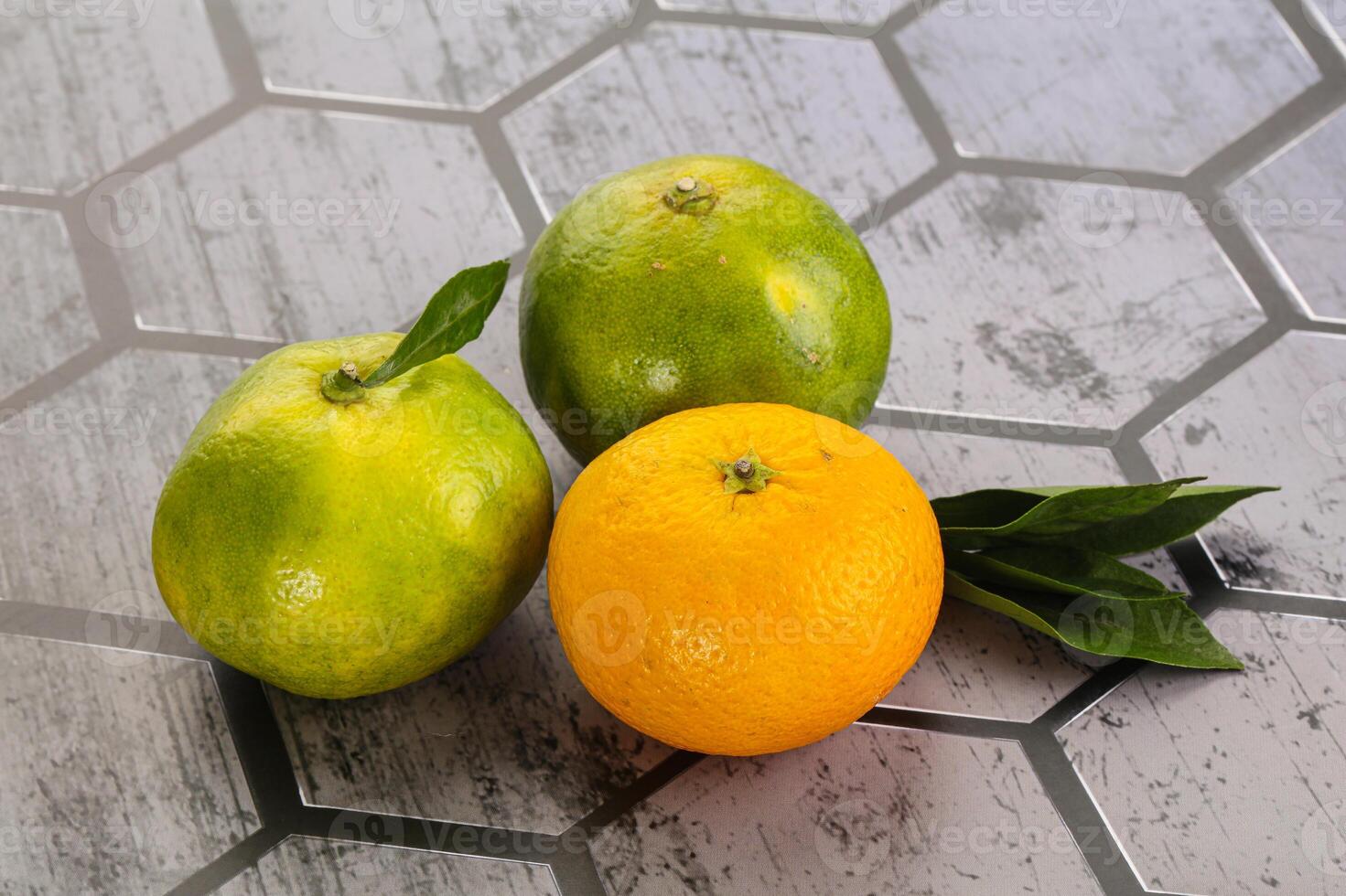 Fresh ripe sweet juicy mandarins photo