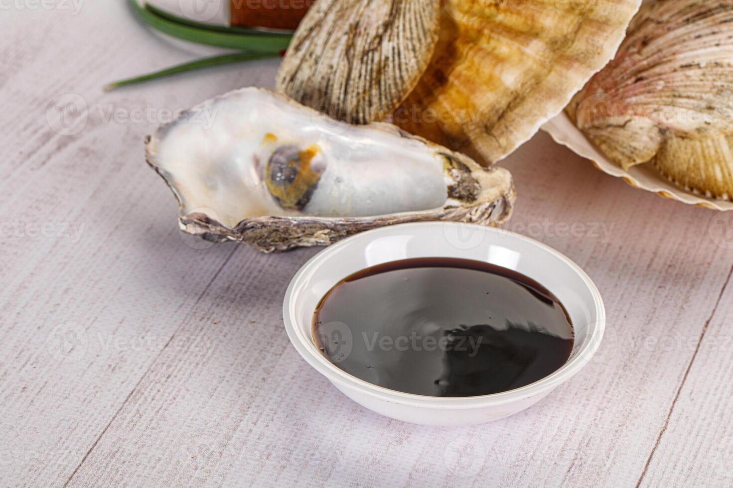 Oyster sauce in the bowl photo