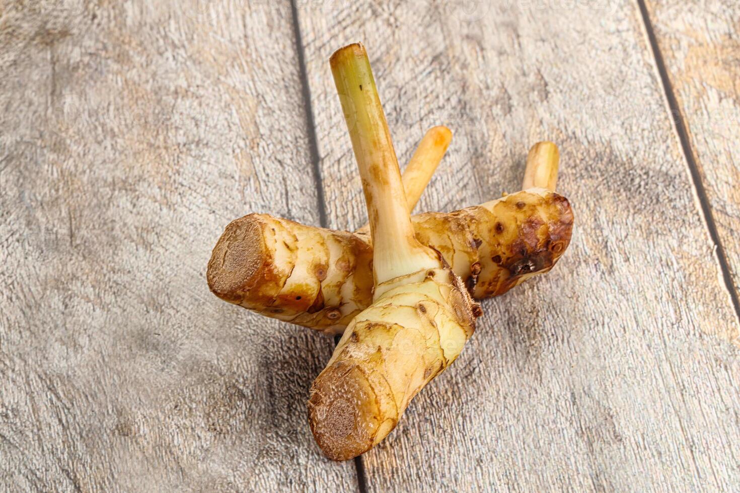 Raw galangal root seasonong aroma photo