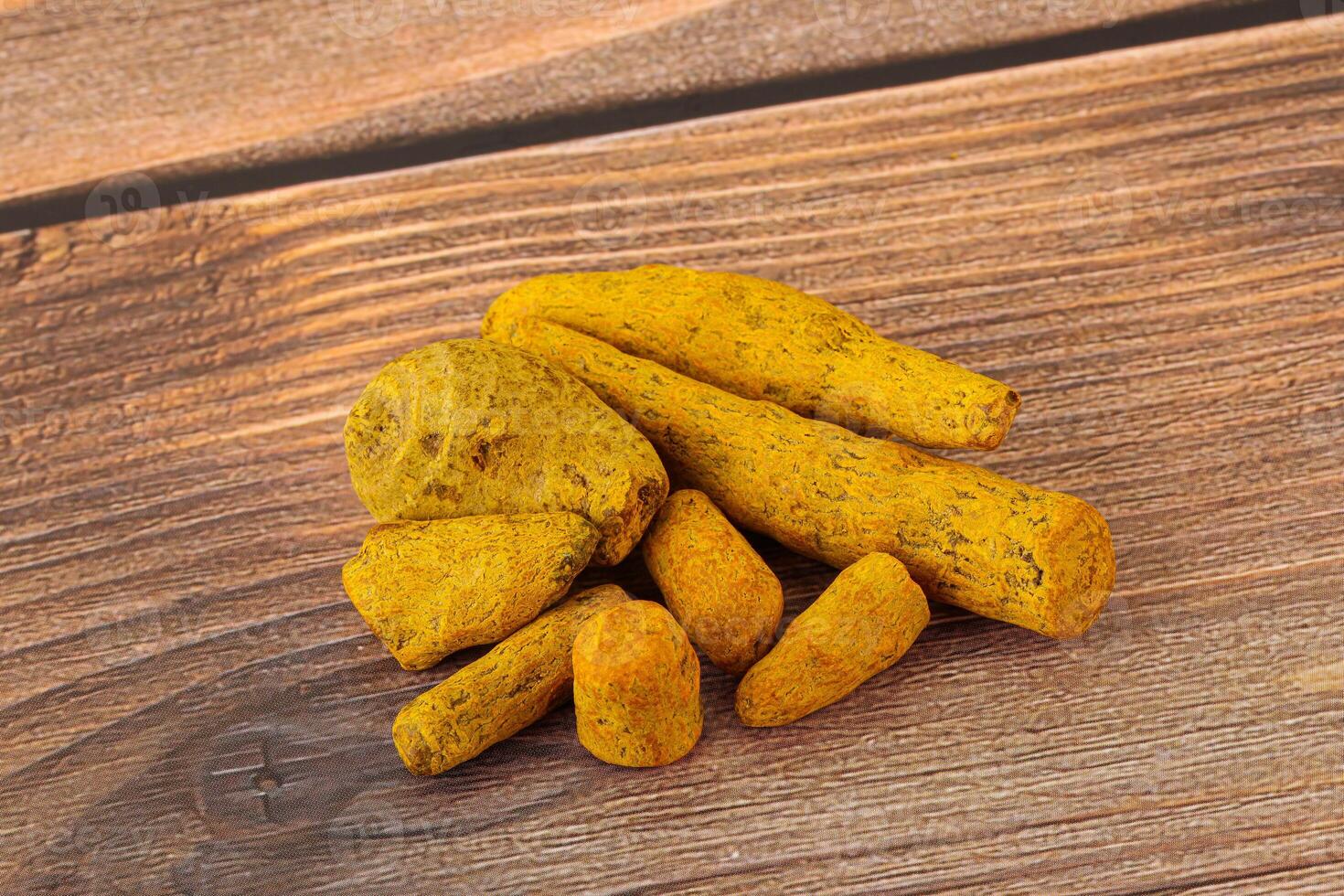 Indian spices - Turmeric root Curcuma photo