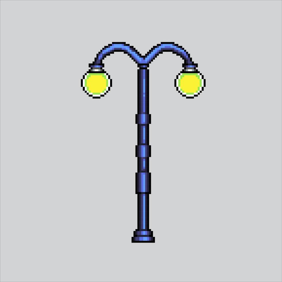 Pixel art illustration Park Lamp. Pixelated Park Lamp. Park Lamp. pixelated for the pixel art game and icon for website and video game. old school retro. vector