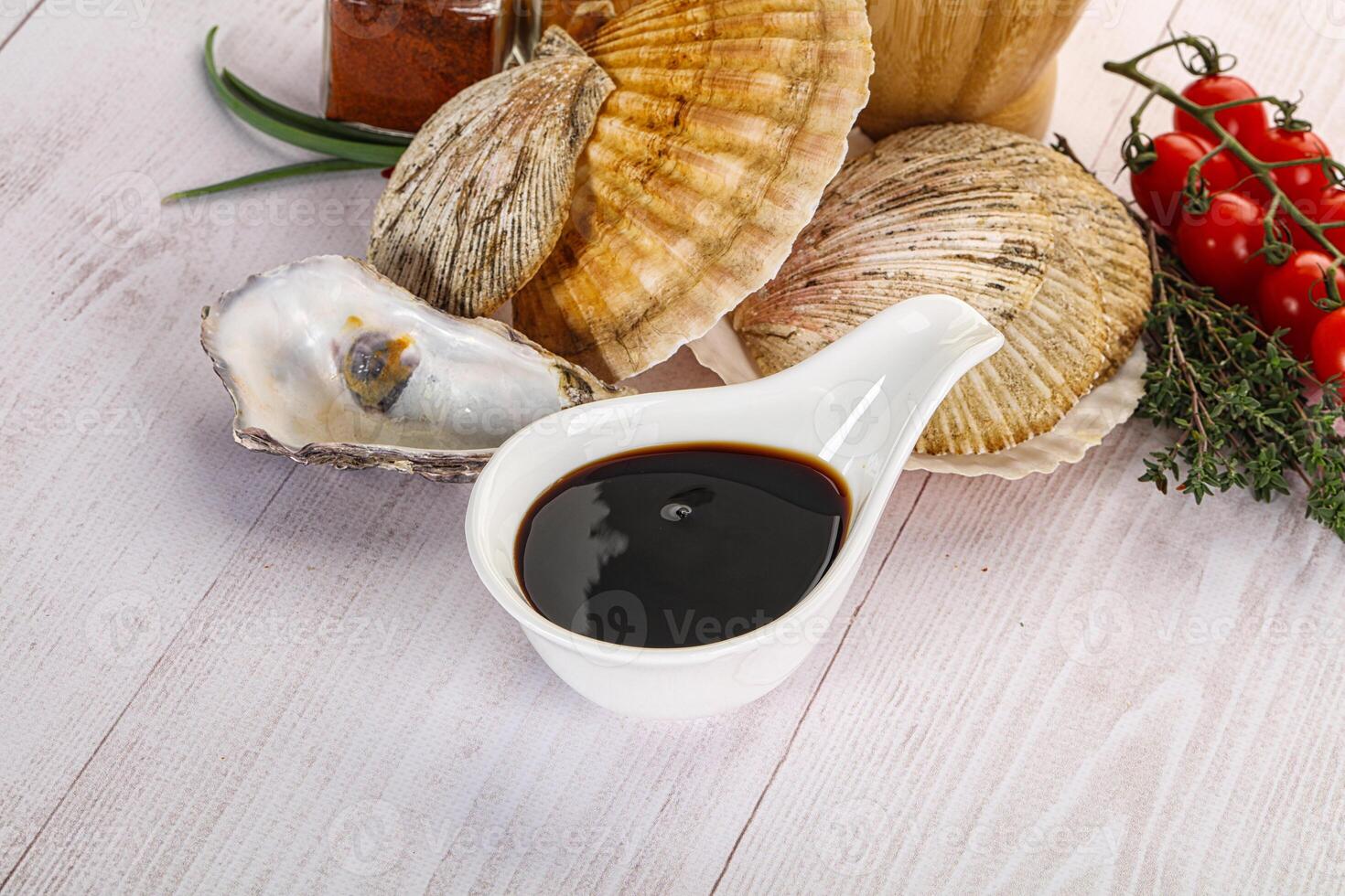 Oyster sauce in the bowl photo
