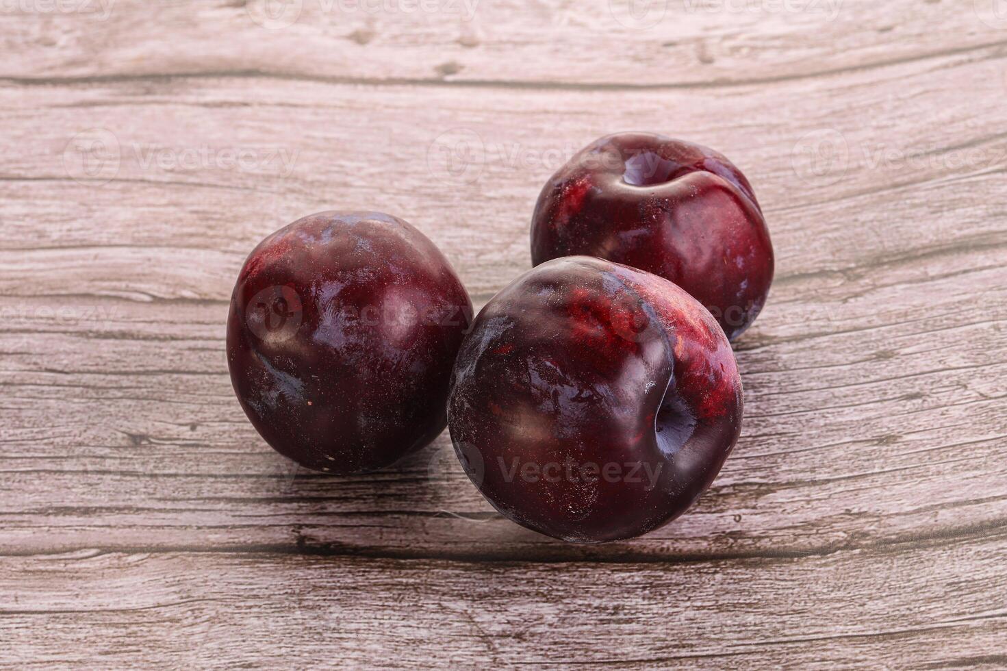 Ripe and sweet purple plum photo