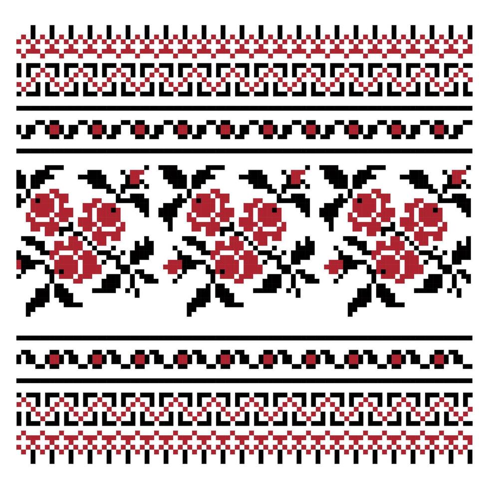 Ornament of Ukrainian embroidery. Vector illustration. 5