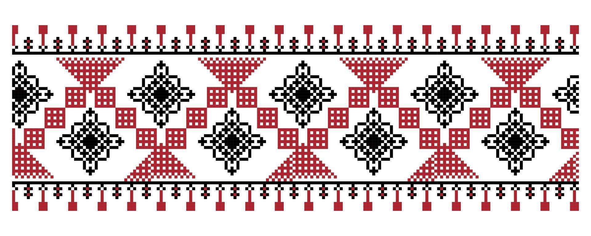 Ornament of Ukrainian embroidery. Vector illustration. 1
