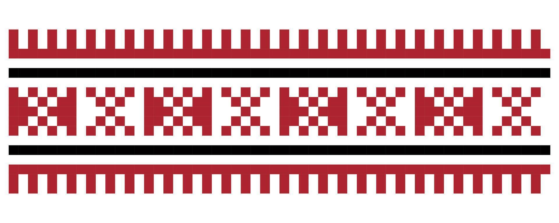 Ornament of Ukrainian embroidery. Vector illustration. 1