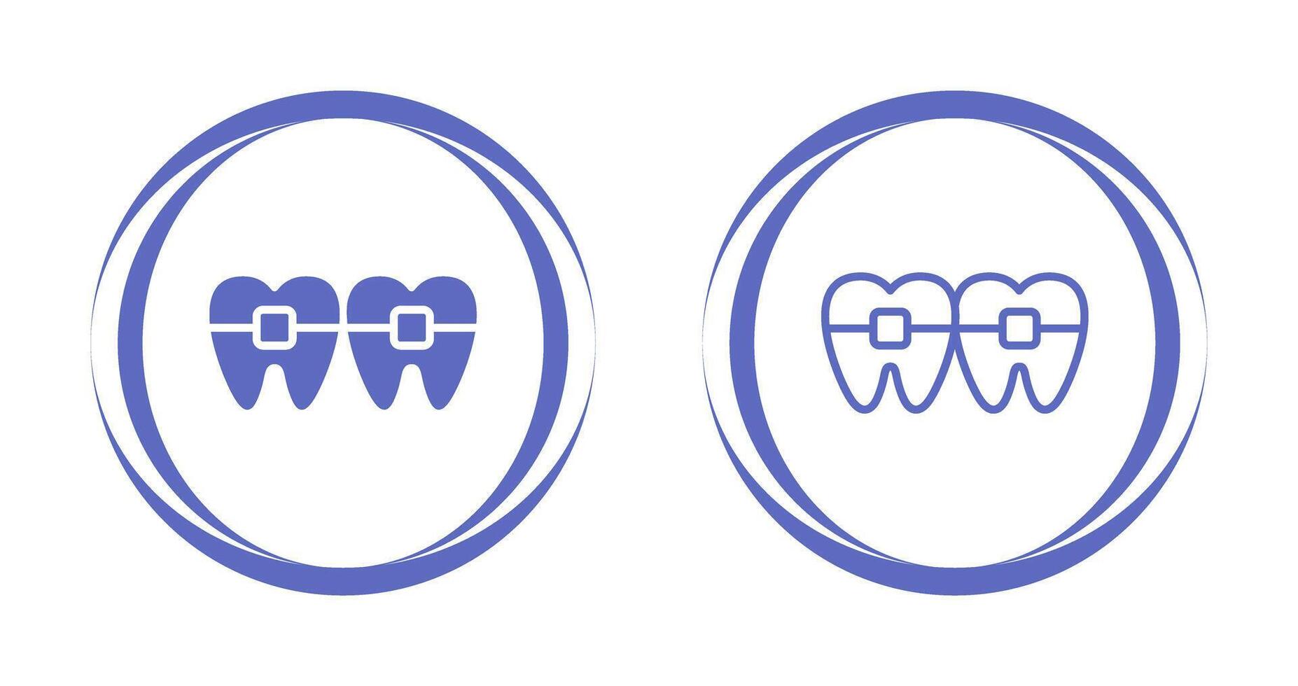 icono de vector de dientes