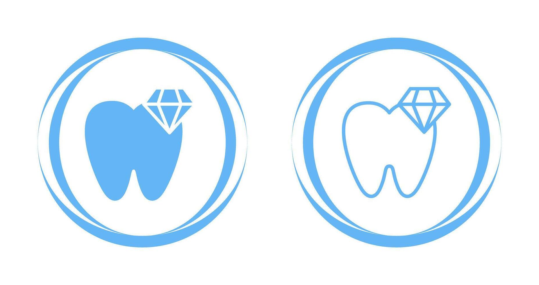 blanco dientes vector icono