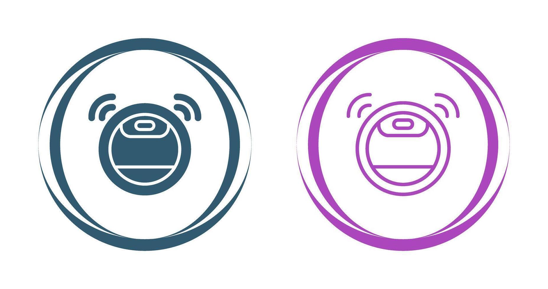 Robot Vacuum Cleaner Vector Icon