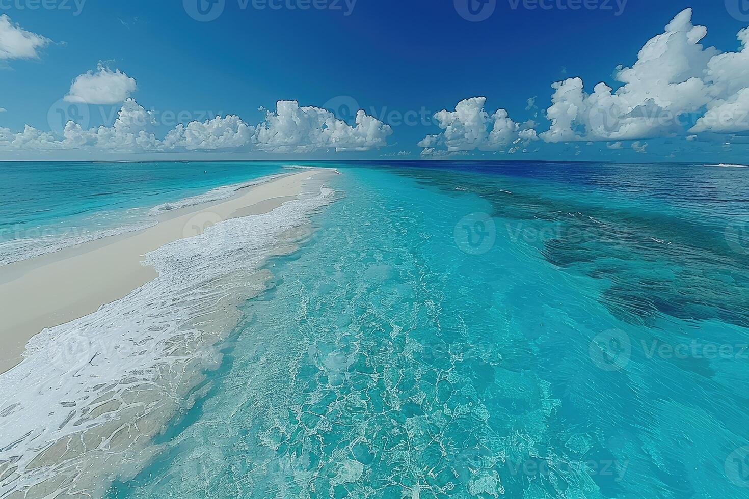 AI generated beautiful tropical turquoise ocean beach professional photography photo