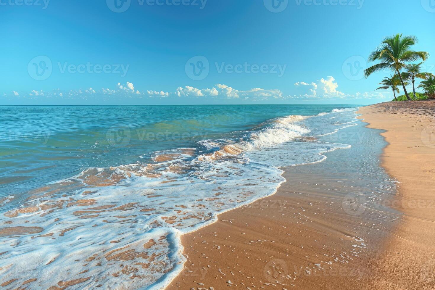 AI generated beautiful tropical turquoise ocean beach professional photography photo