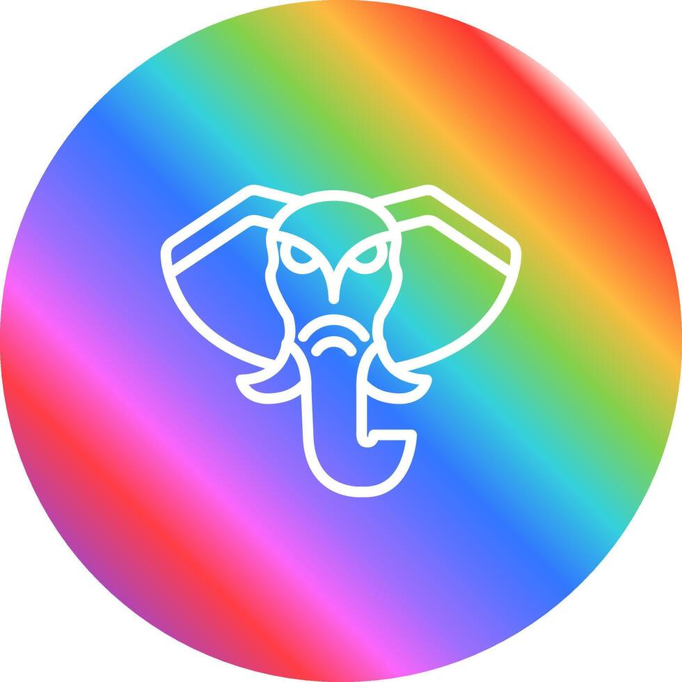 icono de vector de elefante