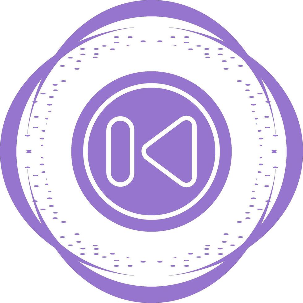 Previous Track Button Vector Icon
