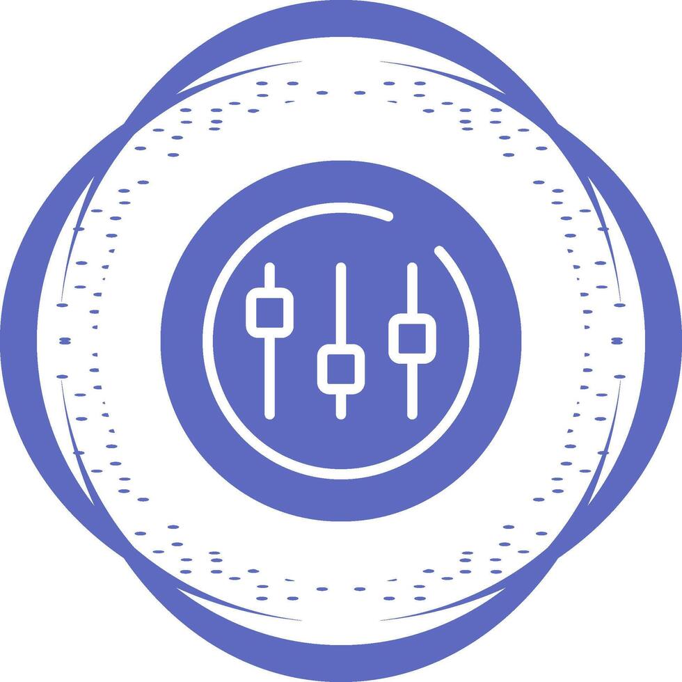 Music Equalizer Circle Vector Icon